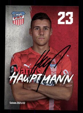 Marius Hauptmann Autogrammkarte FSV Zwickau 2021-22 Original Signiert