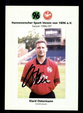 Elard Ostermann Autogrammkarte Hannover 96 1996-97 Original Signiert