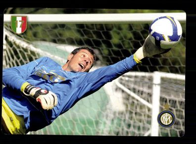 Francesco Toldo Autogrammkarte Inter Mailand 2008-09 Druck Unterschrift