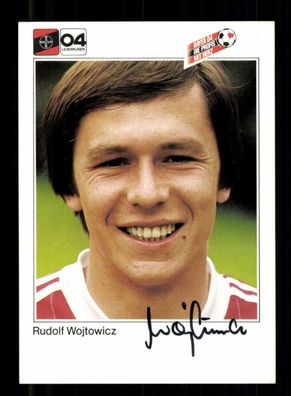 Rudolf Wojtowicz Autogrammkarte Bayer Leverkusen 1983-84 Original Signiert + 2