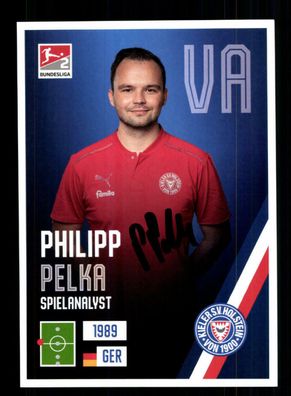 Philipp Pelka Autogrammkarte Holstein Kiel 2021-22 Original Signiert