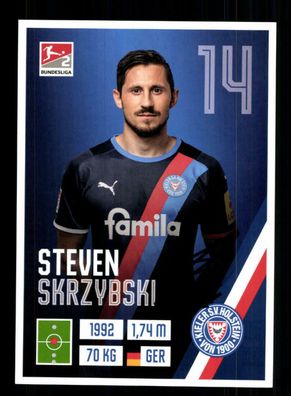 Steven Skrzybski Autogrammkarte Holstein Kiel 2021-22 Original Signiert