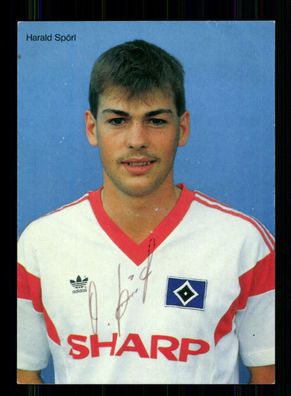 Harald Spörl Autogrammkarte Hamburger SV 1987-88 Original Signiert