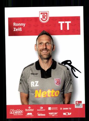 Ronny Zeiß Autogrammkarte Jahn Regensburg 2021-22 Original Signiert