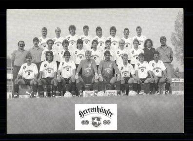 Original Mannschaftskarte TSV Havelse 1990-91