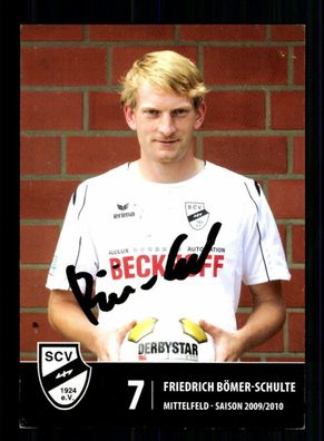 Friedrich Bömer Schulte Autogrammkarte SV Verl 2009-10 Original Signiert