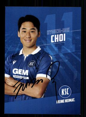 Kyoung Rok Choi Autogrammkarte Karlsruher SC 2021-22 Original Signiert