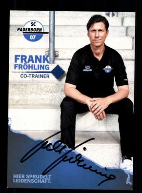 Frank Fröhling Autogrammkarte SC Paderborn 2021-22 Original Signiert