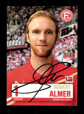 Robert Almer Autogrammkarte Fortuna Düsseldorf 2011-12 Original Signiert