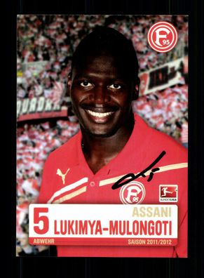 Assani Lukimya Mulongoti Autogrammkarte Fortuna Düsseldorf 2011-12 Original Sign