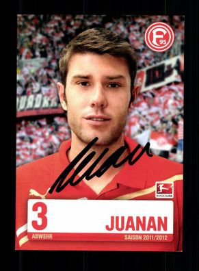 Juanan Autogrammkarte Fortuna Düsseldorf 2011-12 Original Signiert