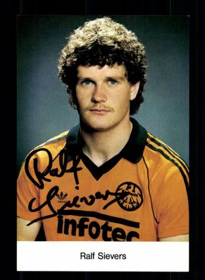 Ralf Sievers Autogrammkarte Eintracht Frankfurt 1982-83 1. Karte Original Sign