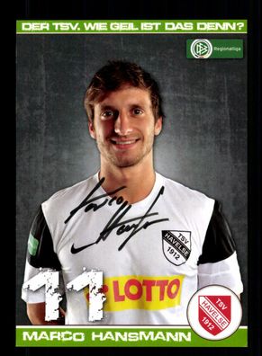 Marco Hansmann Autogrammkarte TSV Havelse 2011-12 Original Signiert