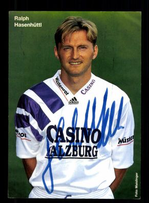 Ralph Hasenhüttl Autogrammkarte Casino Salzburg 90er Jahre Original Signiert