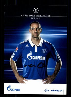 Christoph Metzelder Autogrammkarte FC Schalke 04 2010-11 Original Signiert
