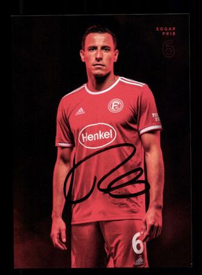 Edgar Prib Autogrammkarte Fortuna Düsseldorf 2021-22 Original Signiert