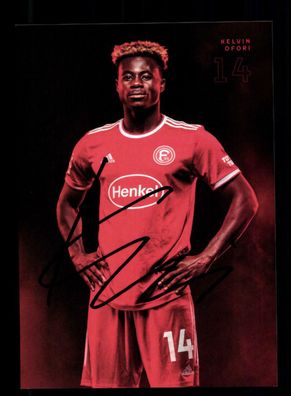 Kelvin Ofori Autogrammkarte Fortuna Düsseldorf 2021-22 Original Signiert