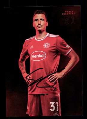 Marcel Sobottka Autogrammkarte Fortuna Düsseldorf 2021-22 Original Signiert