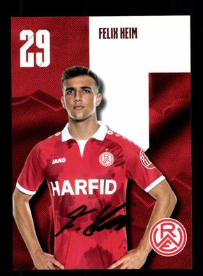 Felix Heim Autogrammkarte Rot Weiss Essen 2021-22 Original Signiert