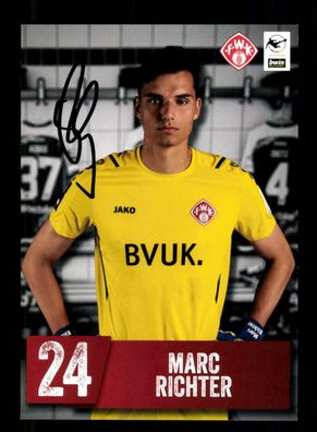 Marc Richter Autogrammkarte Würzburger Kickers 2021-22 Original Signiert