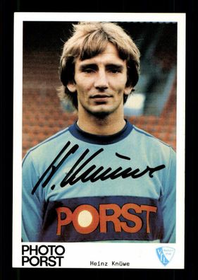 Heinz Knüwe Autogrammkarte VFL Bochum 1980-81 Original Signiert