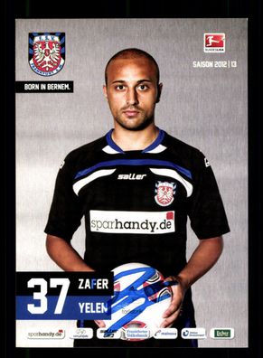 Zafer Yelen Autogrammkarte FSV Frankfurt 2012-13 Original Signiert