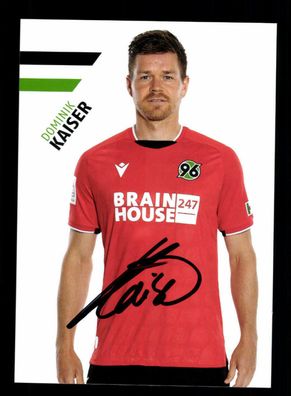 Dominik Kaiser Autogrammkarte Hannover 96 2021-22 Original Signiert