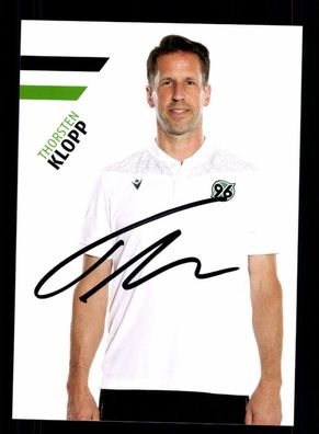 Thorsten Klopp Autogrammkarte Hannover 96 2021-22 Original Signiert