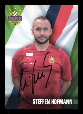Steffen Hofmann Autogrammkarte Rapid Wien 2021-22 Original Signiert