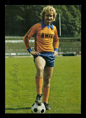 Jürgen Galbierz Autogrammkarte Wuppertaler SV 1977-78 Original Signiert