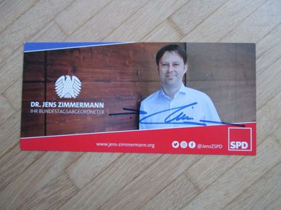 MdB SPD Dr. Jens Zimmermann - handsigniertes Autogramm!!!