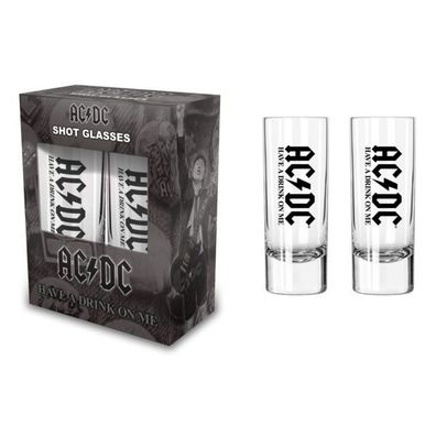 AC/DC Have A Drink on Me Shotglas Schnapsglas Set NEU & 100% offizielles Merch!
