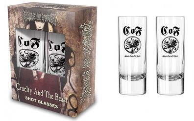 Cradle of Filth Cruelty and the Beast Shotglas Schnapsglas Set NEU & 100% Merch!