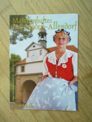 Märchenhaftes Bad Sooden-Allendorf - Frau Holle - Autogrammkarte!