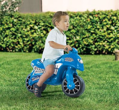 Kinder Motorrad Laufrad Lauflernrad Lauf Moto Cross Bike Blue Babylaufrad Blau