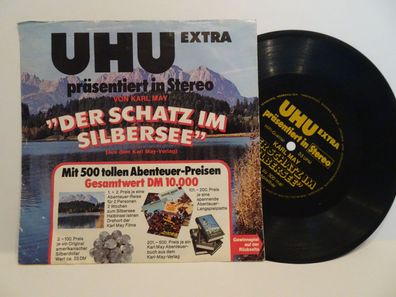 7" Flex Uhu extra 1976 Gewinnspiel Karl May Der Schatz im Silbersee
