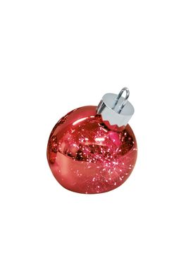Sompex LED Dekoleuchte Ornament Große Weihnachtskugel mit Beleuchtung rot 20 cm