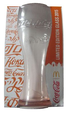 Coca Cola & Mc Donald´s - Hindi - Orange - Limited Edition 2015 - Glas 0,3 l.