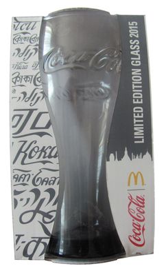 Coca Cola & Mc Donald´s - Thailändisch - Anthrazit - Limited Edition 2015 - Glas #