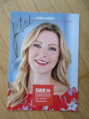 SWR Fernsehmoderatorin Jana Kübel - handsigniertes Autogramm!!