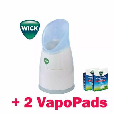 1x Wick Dampf-Inhalator + 2x VapoPads Für leichteres Atmen und guten Nachtschlaf