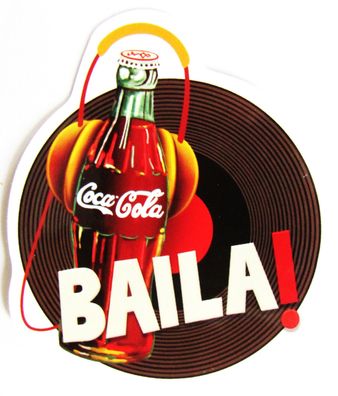 Coca Cola - Aufkleber - Baila - Motiv 067 - 69 x 59 mm