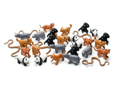 30x Wildtiere Set Tierfiguren Aufstellfiguren Miniblings Tier Kinder Tiere Babys