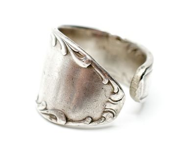 Unikat Ring aus antiken Löffel Gabel hergestellt Miniblings Antik Upcycling Y2