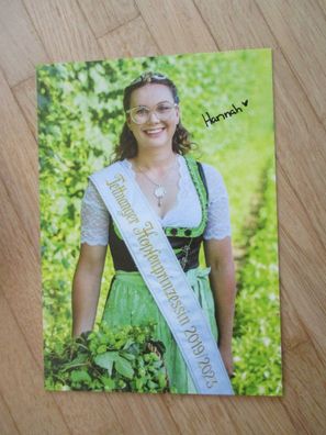 Tettnanger Hopfenprinzessin 2019/2023 Hannah Wagner - handsigniertes Autogramm!!!