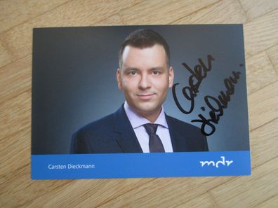 MDR Fernsehmoderator Carsten Dieckmann - handsigniertes Autogramm!!!