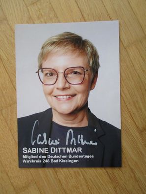 MdB SPD Sabine Dittmar - handsigniertes Autogramm!!!