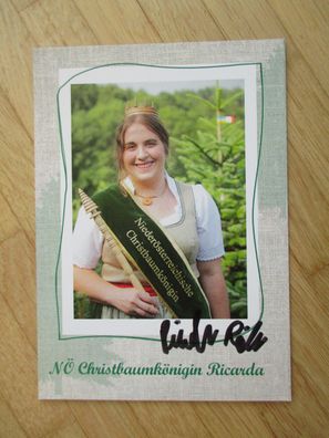 Christbaumkönigin Niederösterreich Ricarda Reithner - handsigniertes Autogramm!!!