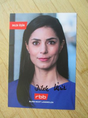 RBB Fernsehmoderatorin Dilek Üsük - handsigniertes Autogramm!!!