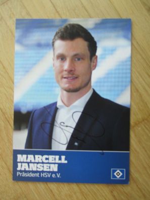Präsident HSV Hamburger SV Marcell Jansen - handsigniertes Autogramm!!!
